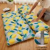Nasitip Full Japanese Futon Mattress,Foldable Floor Mattress with Modern Lemon Pattern, 1.5" Thicken Portable Roll Up Mat，Light Gray - 4 of 4