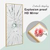 MAYEERTY Gold 33.86 x 70.87 Inch Rectangular Thin Edged Aluminum Alloy Full Length Mirror without Stand for Living Room and Bedroom Wall Decor - 4 of 4