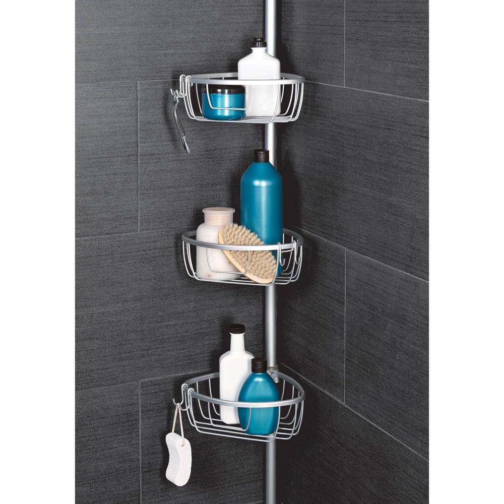 Photos - Bathroom Shelf Neverrust Pole Caddy Aluminum - Zenna Home