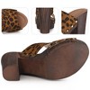 Perphy Women's Platform Slip-on Block High Heels Slides Mule Sandals - 3 of 4