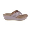 GC Shoes Bari Embellished Perforated Comfort Slide Wedge Sandals - 2 of 4