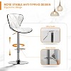 NicBex PU Leather Bar Stools Set of 2,Swivel Adjustable Counter Height Bar Stools with Back,Bar Chairs for Dining Room,Kitchen,Counter,Cafe - 4 of 4
