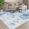 Garvee 9x12FT Large Area Rugs, Modern Abstract Rugs with Non Slip Backing-Low Pile Area Rug - 3 of 4