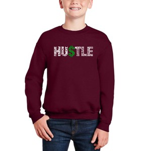 LA Pop Art Hustle - Boy's Word Art Crewneck Sweatshirt - 1 of 3