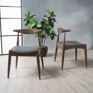 NicBex Modern Upholstered  Dining Chairs Set of 2 with Ergonomic Backrest & Comfort Cushions,Rustic Accent Chairs for Dining Room,Living Room - 1 of 4
