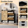 COZONY Shoe Cabinet with 4 Flip Drawers, Freestanding Shoe Storage Organizer with Metal Legs for Entryway, with Dry and Wet Separation - 4 of 4
