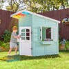Teamson Kids Issac Wooden Playhouse with Colorful Overhang, Flower Box and Bench - 4 of 4
