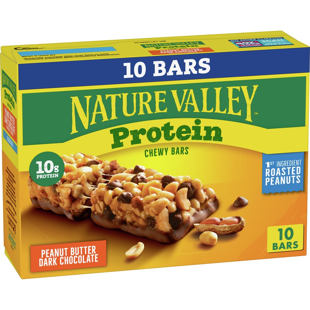 UPC 016000458918 product image for Nature Valley Peanut Butter Dark Chocolate Protein Chewy Bars - 14.2oz - 10ct | upcitemdb.com