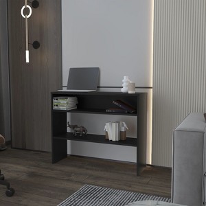 Lyngins Entryway Table with 2 Open Shelves,Minimalist Console Table for Living Room - 1 of 4