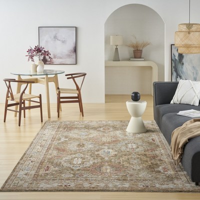 Petra Green 8' x 10' Synthetic Persian Rug