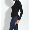 Women's Holiday Turtle Neck Long Sleeve Tee Top - Veronica M - image 2 of 4