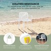WestinTrends Playa Outdoor Modern Stackable Patio Dining Armchairs (Set of 2) - 3 of 4