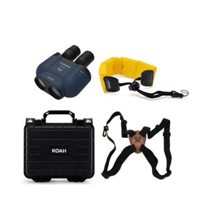 Fujifilm TS-X 1440 Techno Stabi Binoculars with Softcase (Navy) w/Straps Bundle - 1 of 4