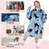 Catalonia Oversized Blanket Hoodie Sweatshirt for Kids, Wearable Fleece Pullover with Large Front Pocket, Teen Boys Girls Gift for Children's Day - 4 of 4