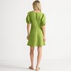 Lands' End Women's Linen Above the Knee Puff Sleeve Dress - 2 of 4