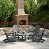 WestinTrends Malibu 5-Piece HDPE Folding Adirondack Chair Outdoor Patio Conversation Set - 2 of 4