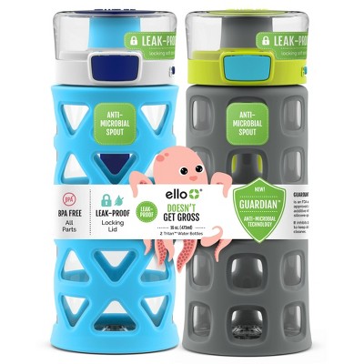 Ello 2pk Dash Plastic Kids' 16oz Water Bottles : Target