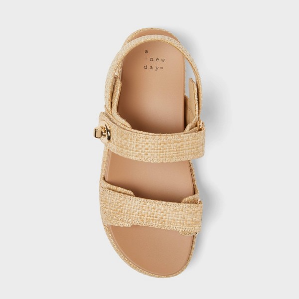 Sandalias Tanner para mujer con plantilla de espuma viscoelástica - A New Day™ Tan 3