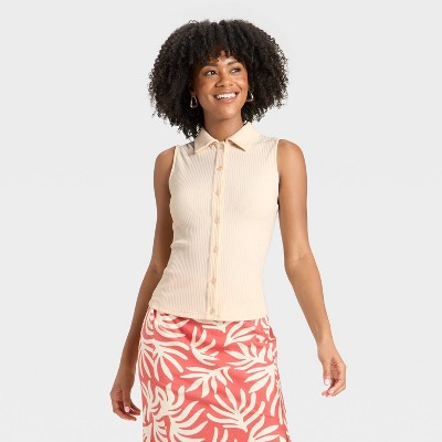 Women's Ribbed Tank Top - A New Day™