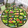 Road Rug for Kids Play Mat, City Traffic Road Map Area Rug, Soft Non Slip Fun Carpet for Kids Toddler Bedroom Playroom Classroom Educational Rug - 3 of 4