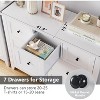 Dresser for Bedroom, 7 Chest of Drawer Dresser for 48 Inch TV, Modern Wood Organizer Storage Units for Living Room, Closet Storage, - 3 of 4