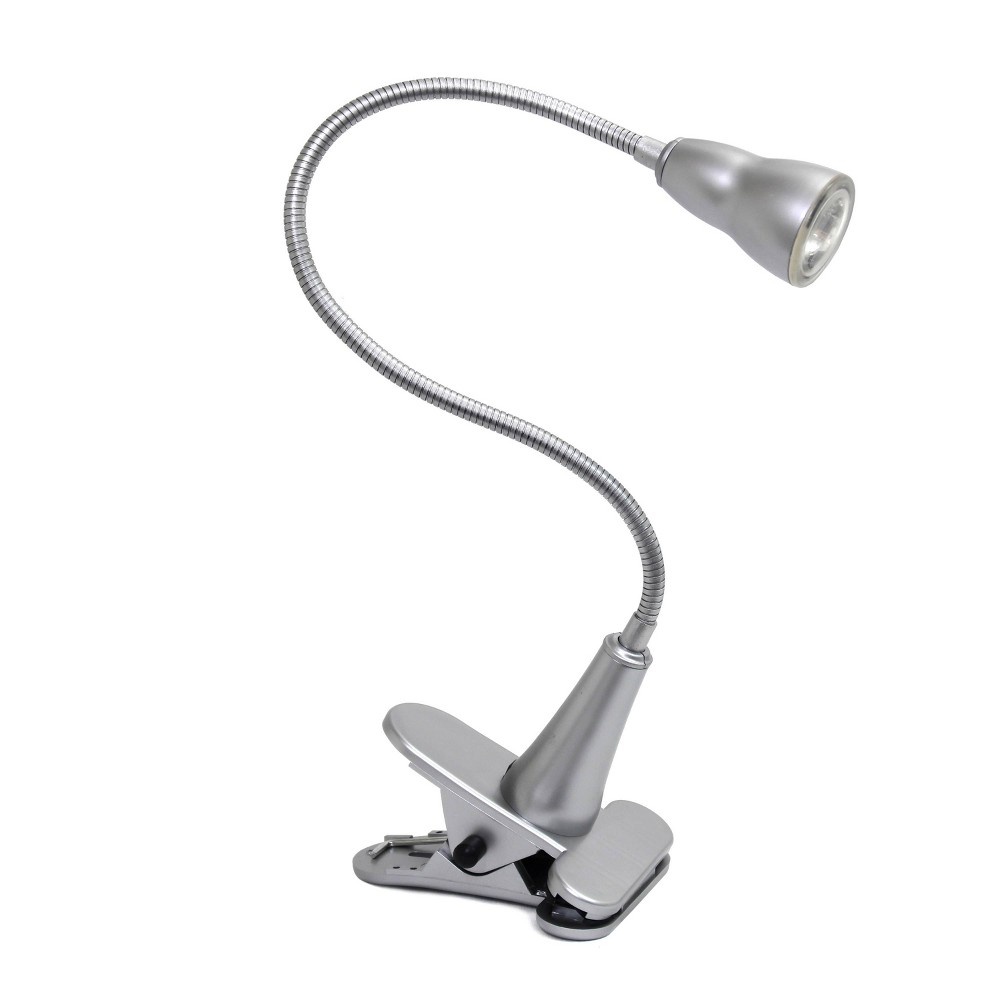 Photos - Floodlight / Street Light Creekwood Home Sleek Essentials 22.75" Basic Clip on  with Flexible Gooseneck Silver(Includes LED Light Bulb)