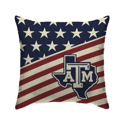 NCAA Texas A&M Aggies Americana Decorative Throw Pillow