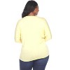 Women's Plus Size Bat Sleeve Tunic Top - White Mark - 2 of 2