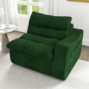 CAVINAS Modern Comfy Foam Bean Bag Chair with Backrest,Single Corner Bean Bag Couch,Accent Chairs for Living Room - 1 of 4
