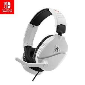 Turtle Beach Recon 70 Wired Headset for Nintendo Switch - White: Foam Ear Cushions, 3.5mm Jack - 1 of 4