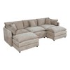 NicBex Couches for Living Room Deep Seat Sofa Couch Upholstered 2 Seater Sleeper Loveseat Sofa with 4 Pillows for Bedroom - 2 of 4
