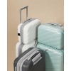 LUGGEX Carry on Luggage, Lightweight Suitcase 2 Piece(14/20) with Spinner Wheels,Grey,Mint - 2 of 4