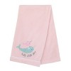 NoJo Under the Sea Whimsy Pink and Blue Narwhals Super Soft Appliqued Baby Blanket - 4 of 4