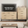 6 Drawer Dresser for Bedroom, 46.6" Tall Freestanding Wooden Storage Chest with Chic Legs and Anti-Tip Kit, Modern Farmhouse Closet Organizer - 3 of 4