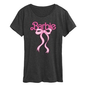 Women's - Barbie - Logo Coquette Bow Short Sleeve Graphic T-Shirt - 1 of 4