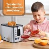 Mecity 2 Slice Toaster with Timer, Long Slots, 800W - 4 of 4