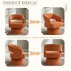 Lyngins 360° Swivel Accent Chair, Modern Barrel Chair with Curved Back, Upholstered Swivel Chair, Velvet Armchair/Club Chair for Living Room, Bedroom - 4 of 4