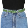INSPIRE CHIC Women's Thin Rectangle Pin Buckle Skinny Leather Waist Belt - 4 of 4