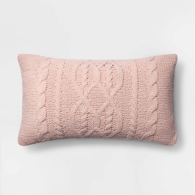 Pink throw best sale pillows for couch