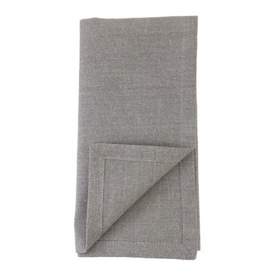 Silver Shimmer Design Cotton Table Napkins, Set of 4