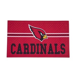 Evergreen NFL Arizona Cardinals Embossed Mat Cross Hatch Indoor and Outdoor Doormat - 1 of 3