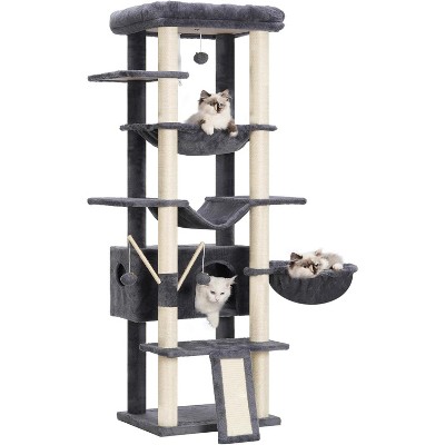 Heybly Cat Tree for Indoor Cats Large Adult with Big Platform