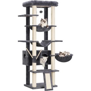 Heybly Cat Tree for Indoor Cats Large Adult with Big Platform - 1 of 3
