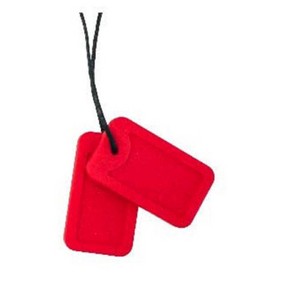 Chewigem Chew Necklace Dog Tags, Red - 1 of 2