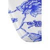 Deny Designs Jacqueline Maldonado Chinoserie Floral Memory Foam Bath Rug Blue : Microfiber, Machine Washable, Non-Slip Backing - 2 of 3