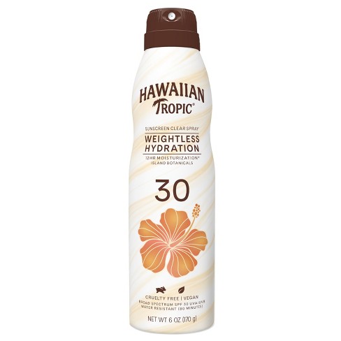 Hawaiian Tropic SPF 30 sheer touch ultra radiance oil-free sunscreen