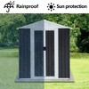 Gewnee Outdoor Storage Shed With Aluminum Alloy Frame - 3 of 4