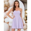 INSPIRE CHIC Women's Strapless Sweetheart Neck Off Shoulder Sleeveless Fit And Flare Mini Party Dress - 2 of 4
