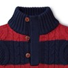 Hope & Henry Boys' Mock Neck Cable Sweater with Buttons, Infant - 2 of 4