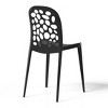 WestinTrends Playa Outdoor Modern Stackable Patio Dining Chairs (Set of 2) - 3 of 4